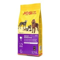 Josera JosiDog Adult Sensitive täiskasvanud koertele koos kodulindudega, 2,7 kg цена и информация | Сухой корм для собак | hansapost.ee