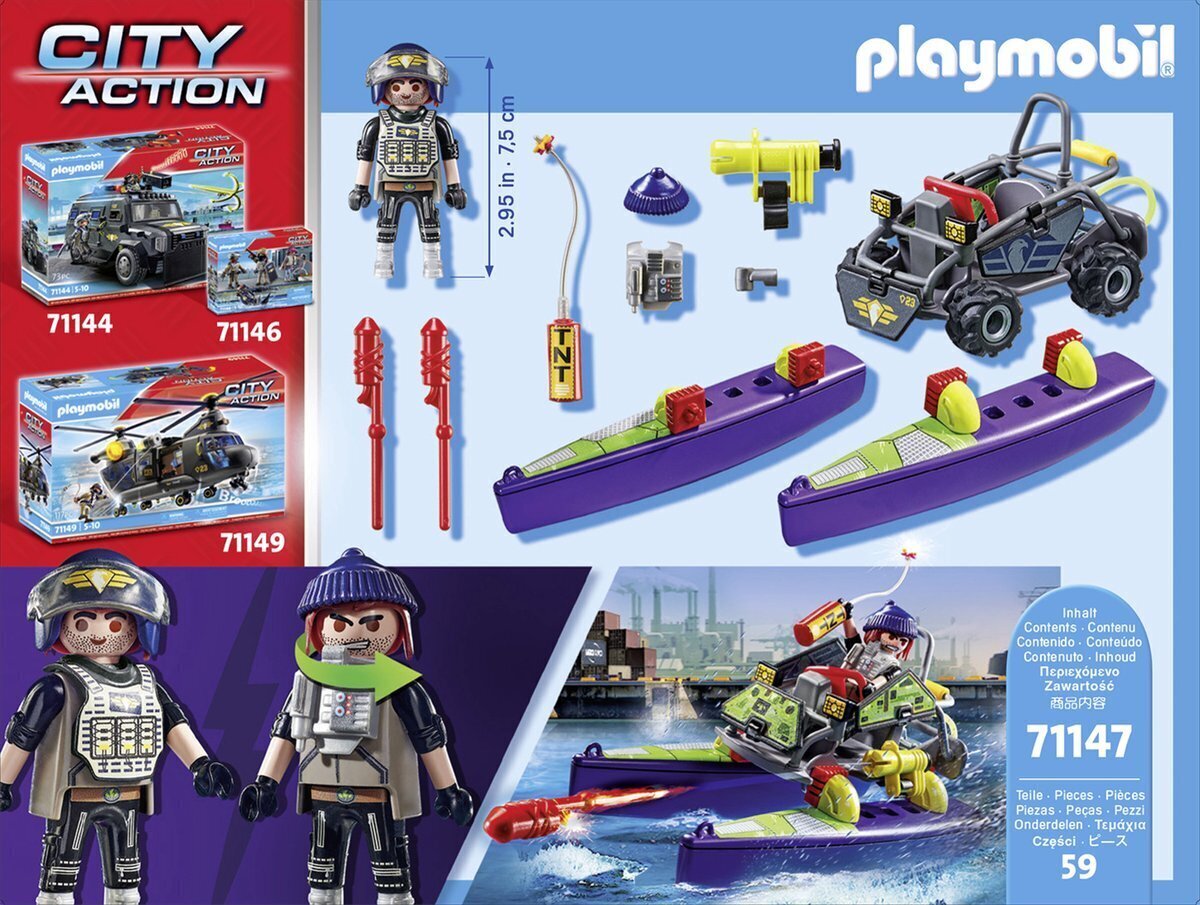 71147 Playmobil® City Action, eriüksuse atv цена и информация | Klotsid ja konstruktorid | hansapost.ee