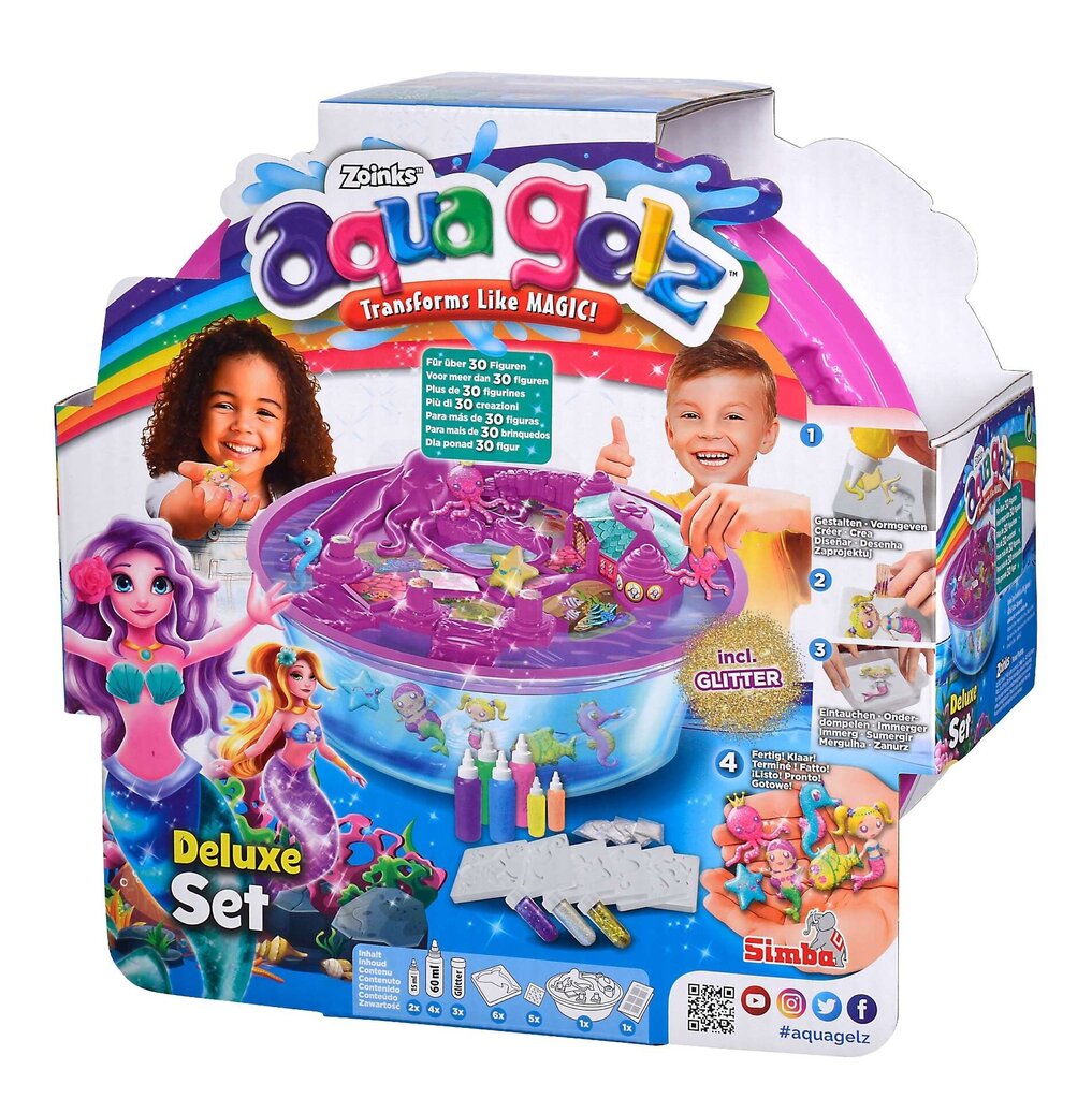 Aqua Gelz Simba magic merineitsi 6 geeli + tarvikud цена и информация | Arendavad laste mänguasjad | hansapost.ee