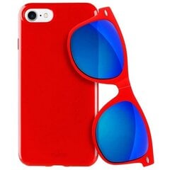 Puro Sunny Kit etui iPhone 7|8 + okulary SE 2020 | SE 2022 czerwony|red IPC747SUNNYKIT1RED цена и информация | Чехлы для телефонов | hansapost.ee