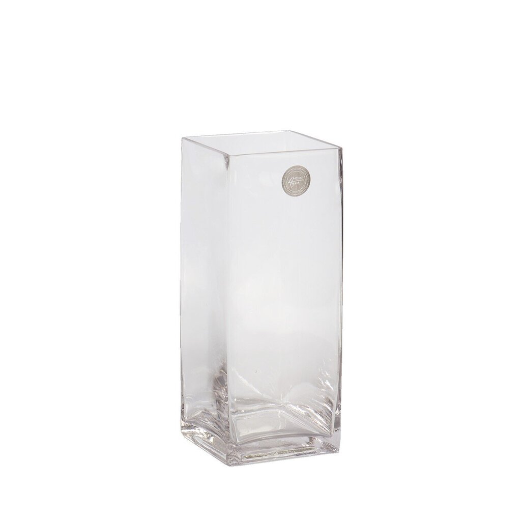 Vaas IN HOME 10x10xH25cm, läbipaistev klaas цена и информация | Vaasid | hansapost.ee
