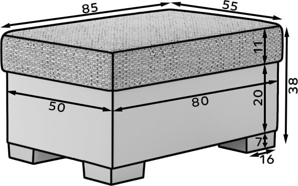 Tumba R4, pruun/beež price and information | Kott-toolid, tumbad, järid | hansapost.ee