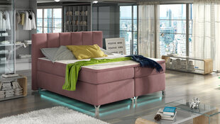 Кровать  Basilio LED, 180х200 см, розовая цена и информация | Кровати | hansapost.ee