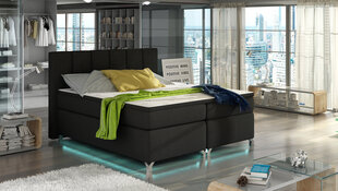 Кровать  Basilio LED, 180х200 см, черный цена и информация | Кровати | hansapost.ee