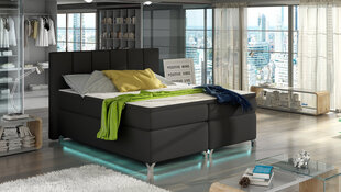 Кровать  Basilio LED, 180х200 см, черный цена и информация | Кровати | hansapost.ee