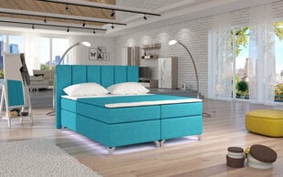 Кровать Eltap Basilio LED, 160х200 см, голубая цена и информация | Кровати | hansapost.ee