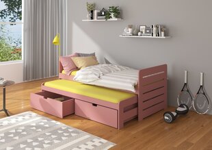 Lastevoodi ADRK Furniture Tomi, 90x200 cm, roosa цена и информация | Детские кровати | hansapost.ee