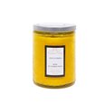 Свеча в стеклянной банке ROMANTIC TIMES, D7xH9см, с крышкой, желтая, (аромат - аромат лайма и лимона)