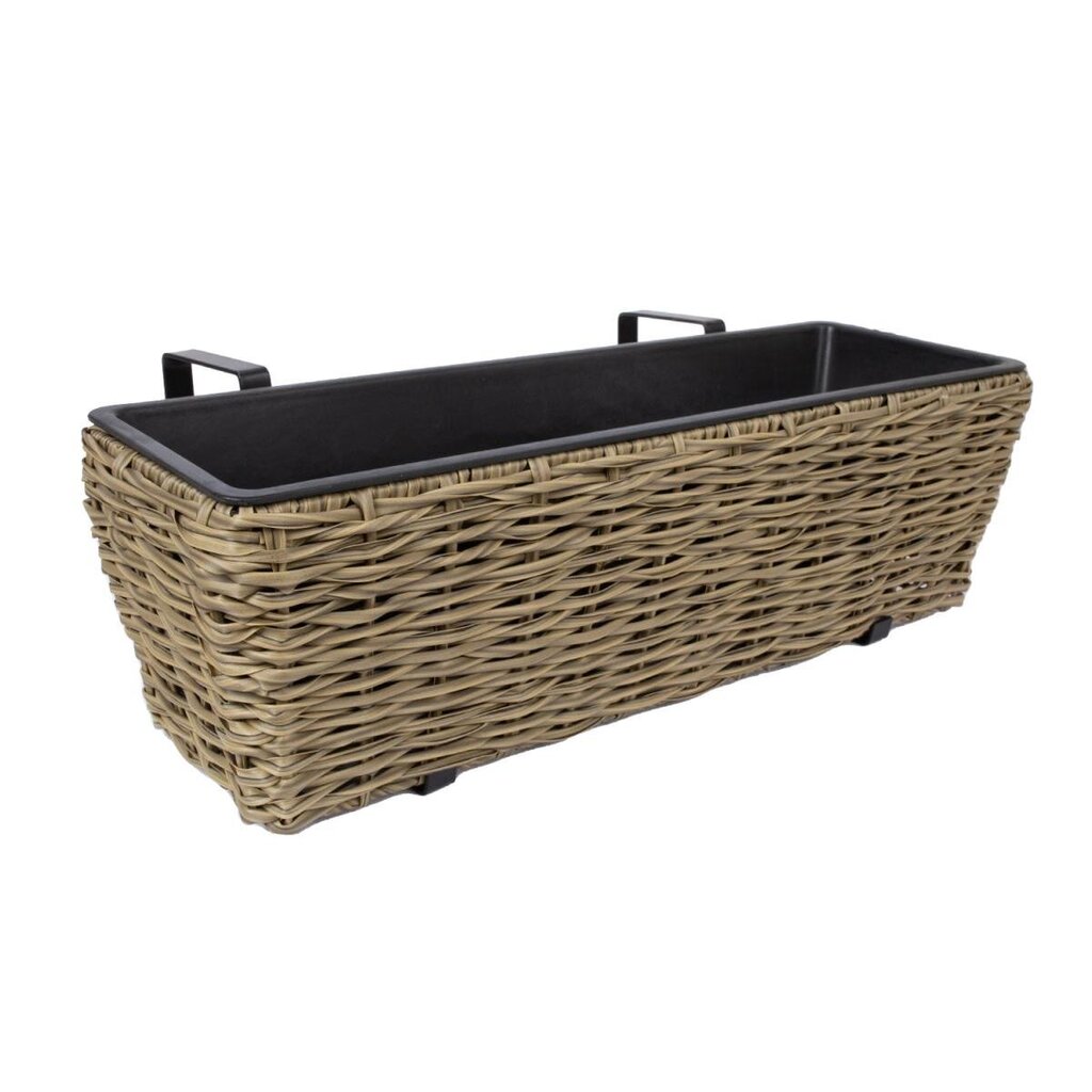 Rõdu lillekast Wicker 60x19x18cm hind ja info | Lillepotid | hansapost.ee