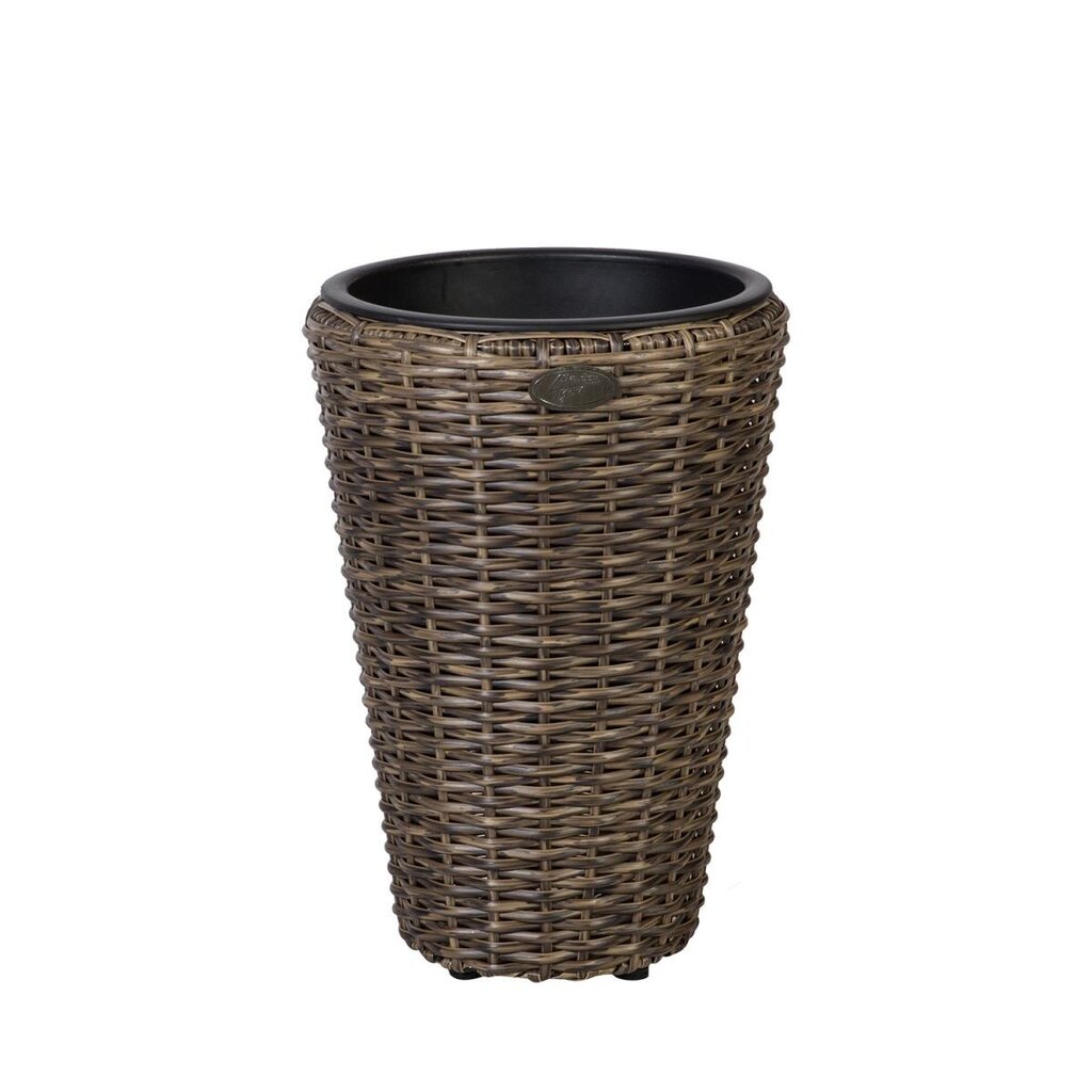 Lillepotiümbris WICKER D28xH40cm, tumepruun hind ja info | Lillepotid | hansapost.ee