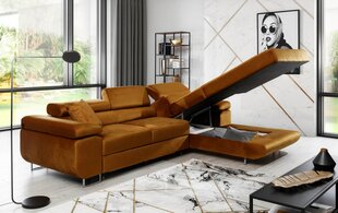 Pehme nurgadiivan Armando, kollane price and information | Corner sofas and corner sofa beds | hansapost.ee