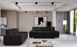 2-osaline pehme mööblikomplekt Porto 2+3, hall цена и информация | Комплекты мягкой мебели | hansapost.ee
