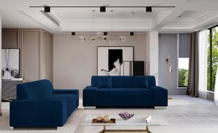 2-osaline pehme mööblikomplekt Porto 2+3, sinine цена и информация | Комплекты мягкой мебели | hansapost.ee