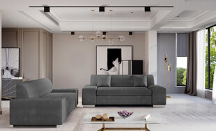 Комплект мягкой мебели из 2-х частей Eltap Porto 2+3, серого цвета цена и информация | Комплекты мягкой мебели | hansapost.ee