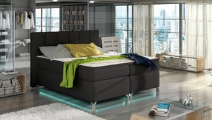 Кровать  Basilio LED, 160х200 см, черный цена и информация | Кровати | hansapost.ee