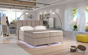 Кровать  Basilio LED, 180х200 см, бежевая цена и информация | Кровати | hansapost.ee