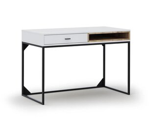 Письменный стол Micadoni Home Olis, белый/черный цена и информация | Компьютерные, письменные столы | hansapost.ee