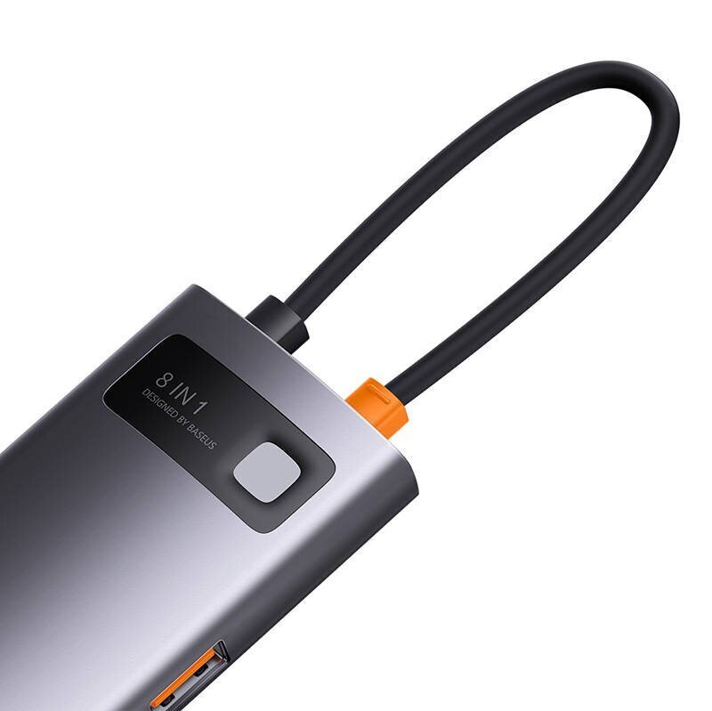 Hub 8in1 Baseus StarJoy Series, USB-C to 3x USB 3.1 + HDMI + USB-C PD + RJ45 + microSD|SD цена и информация | USB adapterid ja jagajad | hansapost.ee