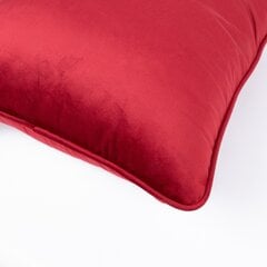 Подушка Velvet 45x45см, бордовый цена и информация | Декоративные подушки и наволочки | hansapost.ee