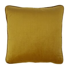 Подушка Velvet 45x45см, горчично-желтая цена и информация | Декоративные подушки и наволочки | hansapost.ee