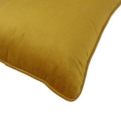 Подушка Velvet 45x45см, горчично-желтая цена и информация | Декоративные подушки и наволочки | hansapost.ee