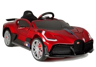 Elektriline sportauto Bugatti Divo, värvitud punane hind ja info | Laste elektriautod | hansapost.ee