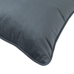 Подушка Velvet 45x45см, серая цена и информация | Декоративные подушки и наволочки | hansapost.ee