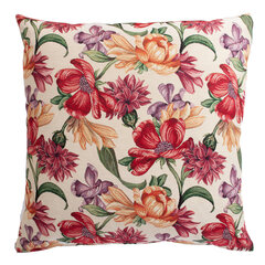 Pillow HOLLY 45x45cm, blooming flowers цена и информация | Декоративные подушки и наволочки | hansapost.ee