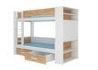 Narivoodi Adrk Furniture Garet, 90x200 cm, valge/pruun hind ja info | Lastevoodid | hansapost.ee