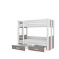 Narivoodi Adrk Furniture Arta, 90x200 cm, valge/pruun цена и информация | Lastevoodid | hansapost.ee