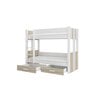 Narivoodi Adrk Furniture Arta koos madratsiga, 90x200 cm, valge/pruun hind ja info | Lastevoodid | hansapost.ee
