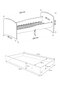 Lastevoodi Adrk Furniture Gonzalo digger, 80x160 cm, valge цена и информация | Lastevoodid | hansapost.ee
