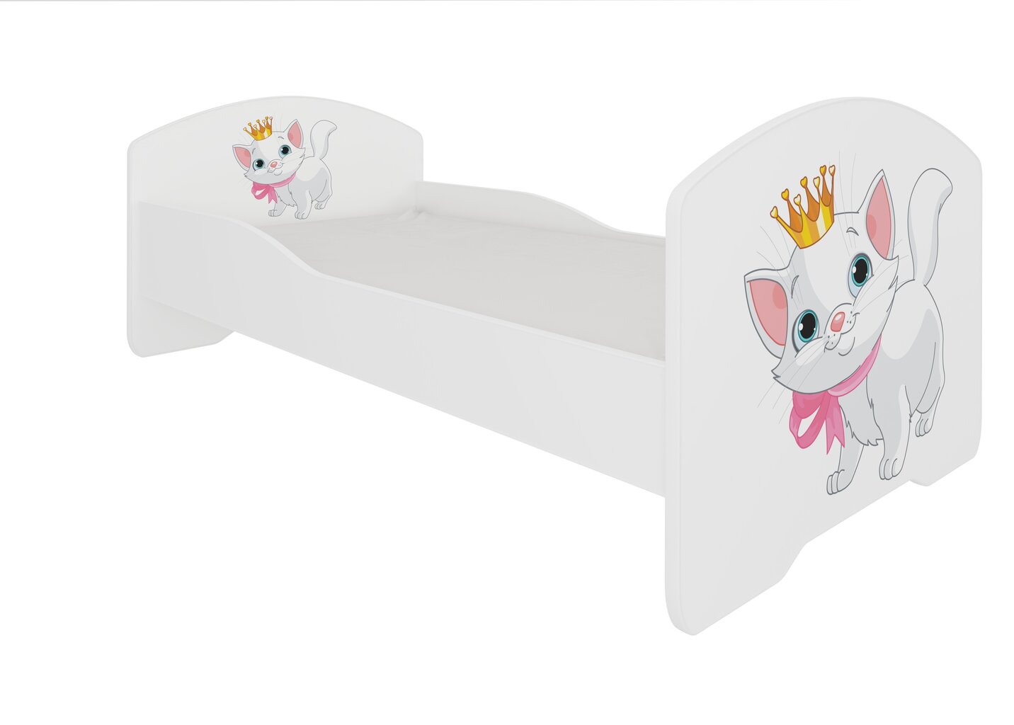 Lastevoodi Adrk Furniture Pepe cat, 80x160 cm, valge hind ja info | Lastevoodid | hansapost.ee