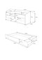 Lastevoodi Adrk Furniture Casimo Bear, 70x140 cm, valge/sinine цена и информация | Lastevoodid | hansapost.ee