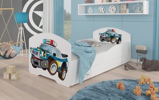 Детская кровать Adrk Furniture Pepe Police, 80x160 см, белый цвет цена и информация | Детские кровати | hansapost.ee