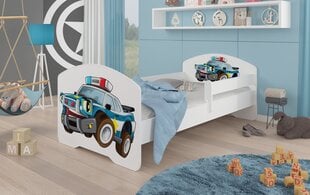 Детская кровать Adrk Furniture Pepe Police, 70x140 см, белый цвет цена и информация | Детские кровати | hansapost.ee