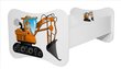 Lastevoodi Adrk Furniture Gonzalo digger, 80x160 cm, valge цена и информация | Lastevoodid | hansapost.ee