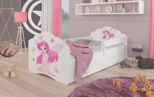 Детская кроватка Adrk Furniture Casimo Girl with wings, 80x160 см, белый цвет цена и информация | Детские кровати | hansapost.ee