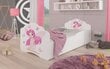 Lastevoodi Adrk Furniture Casimo Girl with Wings, 70x140, valge цена и информация | Lastevoodid | hansapost.ee