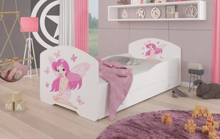 Детская кровать Adrk Furniture Pepe Girl with wings, 70x140 см, белый цвет цена и информация | Детские кровати | hansapost.ee