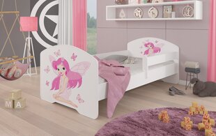 Детская кровать Adrk Furniture Pepe Girl with wings, 80x160 см, белая цена и информация | Детскиe кровати | hansapost.ee