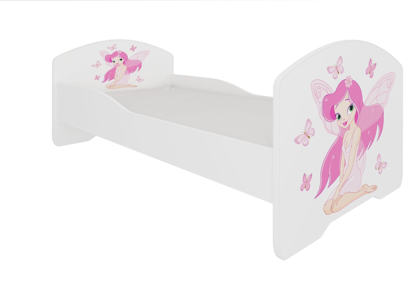 Lastevoodi Adrk Furniture Pepe Girl with wings, 70x140 cm, valge hind ja info | Lastevoodid | hansapost.ee