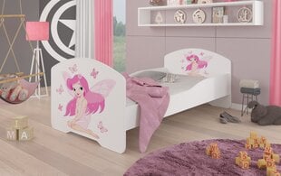 Детская кровать Adrk Furniture Pepe Girl with wings, 70x140 см, белый цвет цена и информация | Детские кровати | hansapost.ee