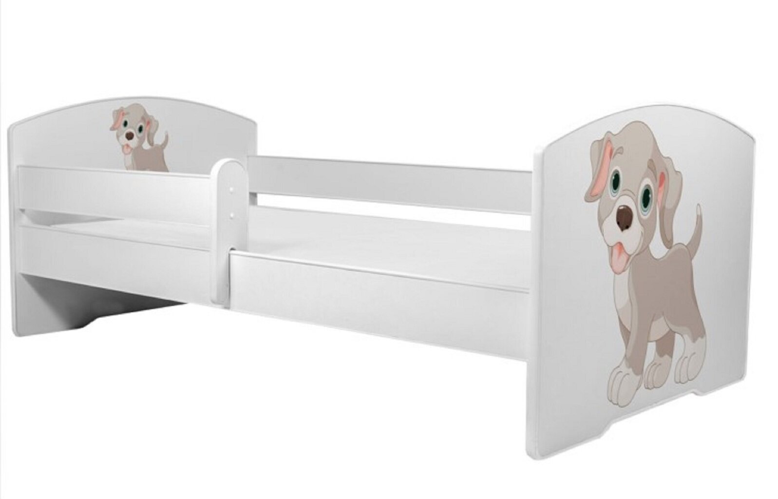 Lastevoodi Adrk Furniture Pepe dog, 70x140 cm, valge цена и информация | Lastevoodid | hansapost.ee