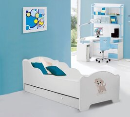 Lastevoodi Adrk Furniture Amadis Dog 70x140 cm, valge hind ja info | Lastevoodid | hansapost.ee