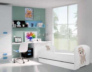 Lastevoodi Adrk Furniture Pepe dog, 80x160 cm, valge цена и информация | Детские кровати | hansapost.ee