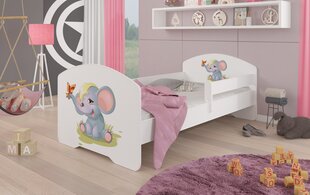 Детская кровать Adrk Furniture Pepe Elephant, 80x160 см, белый цвет цена и информация | Детские кровати | hansapost.ee