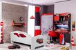 Lastevoodi Adrk Furniture Amadis Car Zagzag, 80x160 cm, erinevad värvid цена и информация | Lastevoodid | hansapost.ee