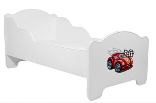 Lastevoodi Adrk Furniture Amadis Car Zagzag, 70x140 cm, valge цена и информация | Детские кровати | hansapost.ee