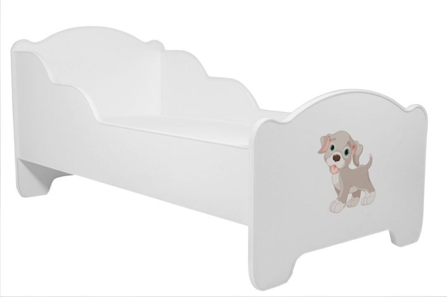 Lastevoodi Adrk Furniture Amadis Dog, 70x140 cm, valge цена и информация | Lastevoodid | hansapost.ee